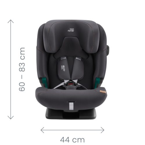 BRITAX RÖMER Advansafix Pro Classic Deep Black gyerekülés 76-150cm