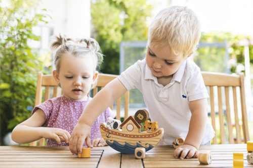 ZOPA Fa egyensúlyozó játék - Bárka