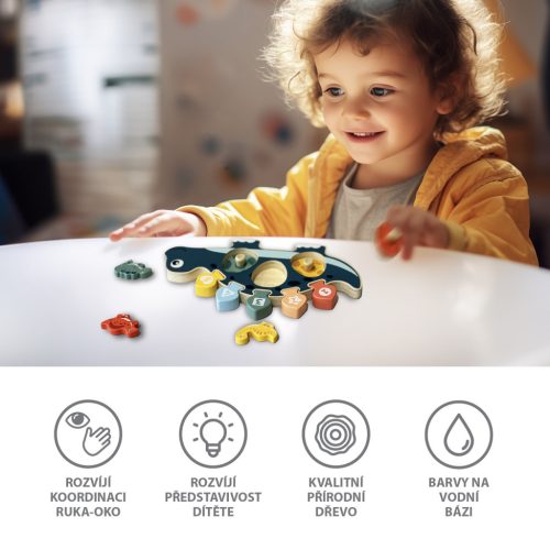 ZOPA Fa puzzle - dinoszaurusz