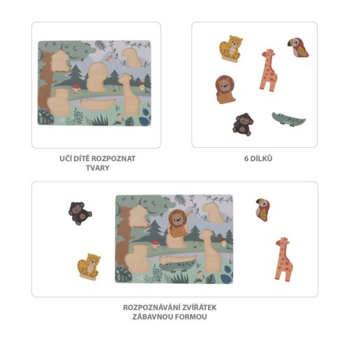 ZOPA Fa puzzle - dzsungel