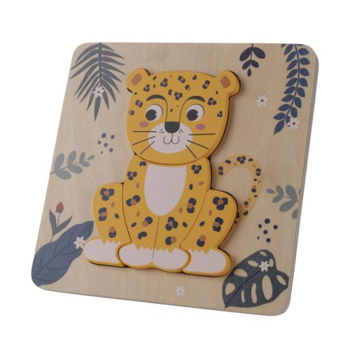 ZOPA Fa kis puzzle - leopárd