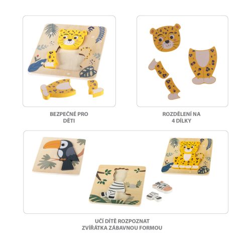 ZOPA Fa kis puzzle - tukán
