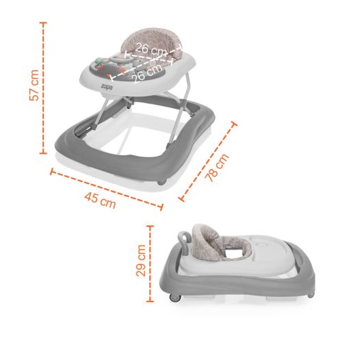 ZOPA Fiesta bébikomp, Grey/Mint