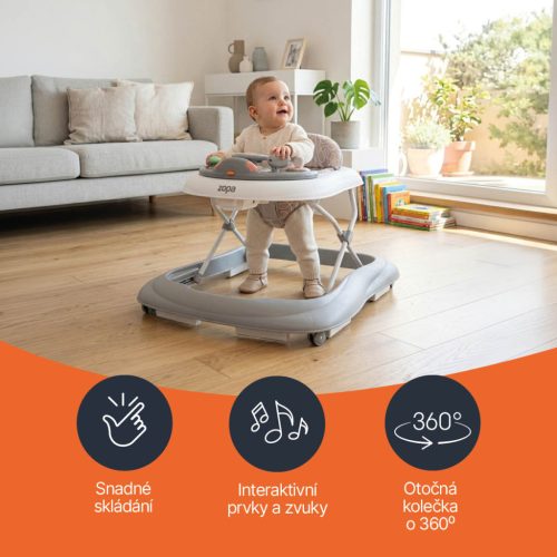 ZOPA Fiesta bébikomp, Grey/Mint