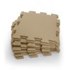 ZOPA 9 db-os Puzzle habszőnyeg, 30x30 cm, mogyoróbarna
