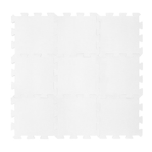 ZOPA 9 db-os Puzzle habszőnyeg, 30x30 cm, ivory beige