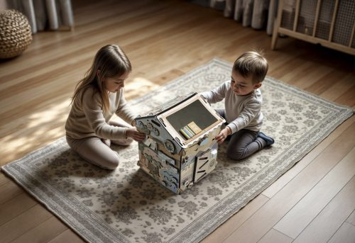ZOPA Készségfejlesztő oktató nagy házikó - szafari