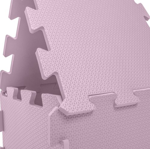 ZOPA 9 db-os Puzzle habszőnyeg, 30x30 cm, sugar pink