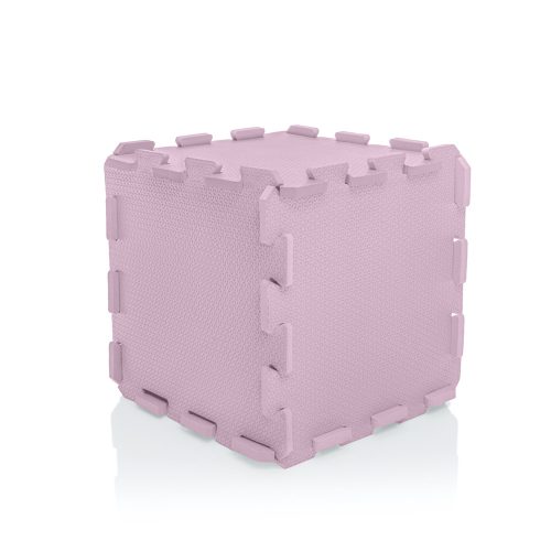 ZOPA 9 db-os Puzzle habszőnyeg, 30x30 cm, sugar pink