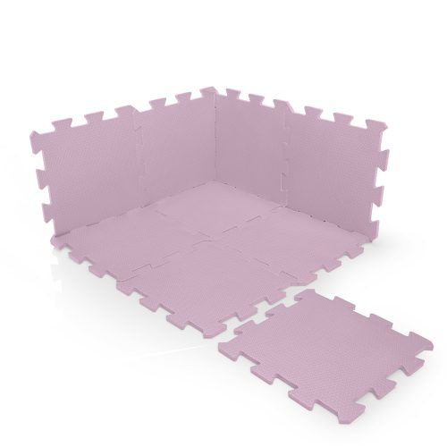 ZOPA 9 db-os Puzzle habszőnyeg, 30x30 cm, sugar pink