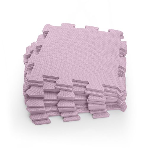 ZOPA 9 db-os Puzzle habszőnyeg, 30x30 cm, sugar pink