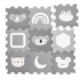 ZOPA 9 db-os Puzzle habszőnyeg, 30x30 cm, vadvilág