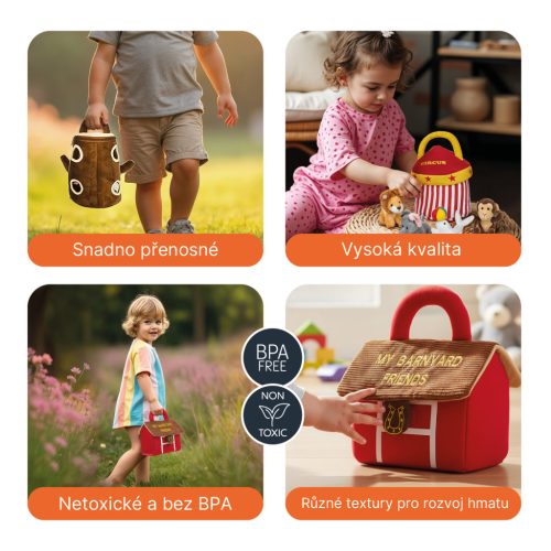 ZOPA Plüss játék szett, erdő