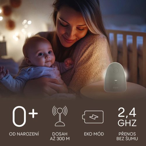 ZOPA Watcher digitális bébiőr, szürke