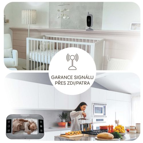 ZOPA Static digitális videós bébiőr, szürke