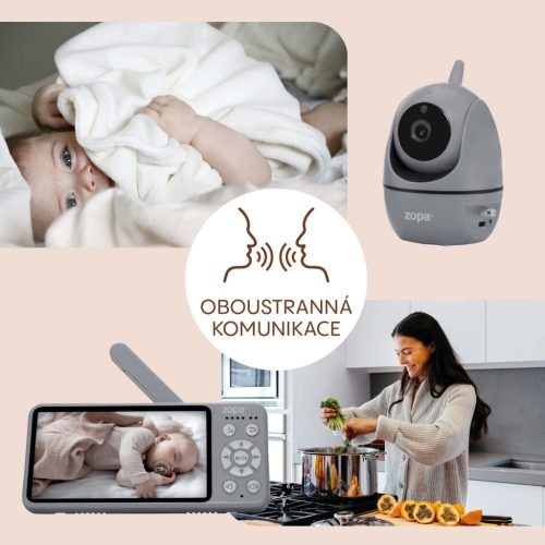 ZOPA Observatory digitális videós bébiőr, szürke