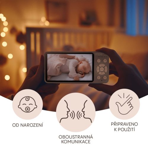 ZOPA Observatory digitális videós bébiőr, szürke