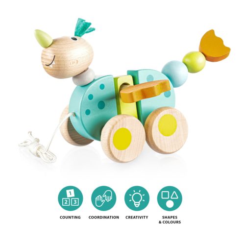 ZOPA Fa húzható játék - sárkány
