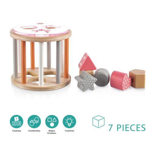 ZOPA Fa formabedobó henger - pink