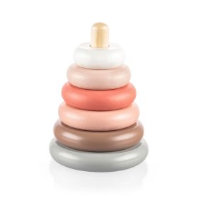 ZOPA Fa toronyépítő - pink