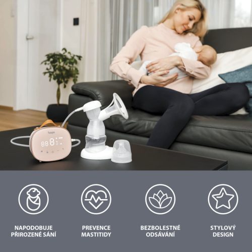 ZOPA Noma 3 fokozatú elektromos mellszívó, pink