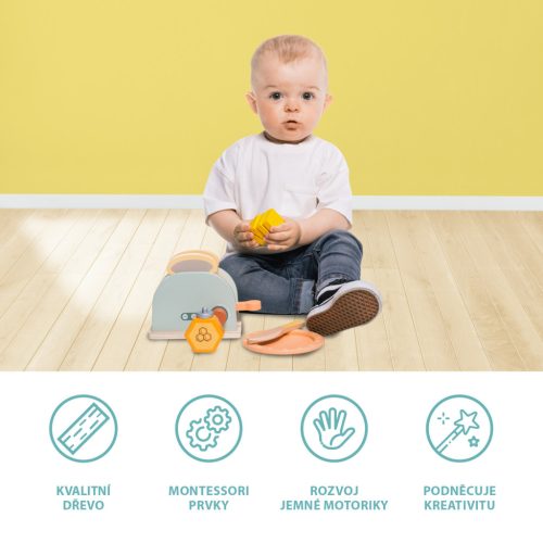 ZOPA Fa kenyérpirító készlet