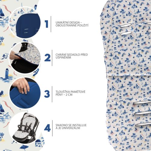 ZOPA Memory Foam babakocsi párna Comfort