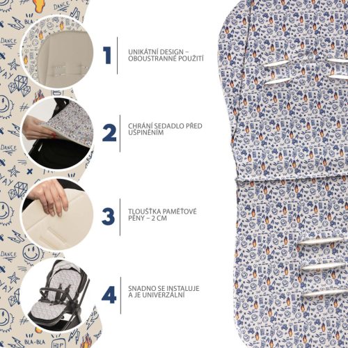 ZOPA Memory Foam babakocsi párna Comfort