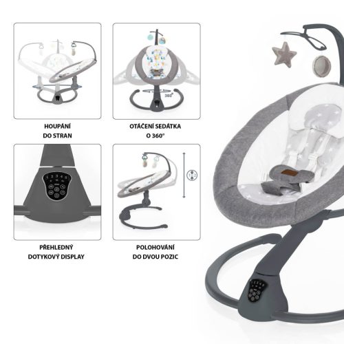 ZOPA Lullaby pihenőszék, Gray stars/Grey