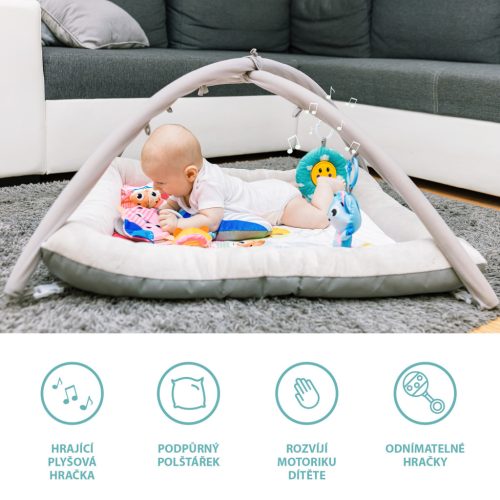 ZOPA 3D játszószőnyeg, rózsaszín