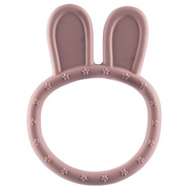 ZOPA Szilikon rágóka Nyuszi - rózsaszín