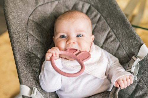 ZOPA Szilikon rágóka Nyuszi - bézs