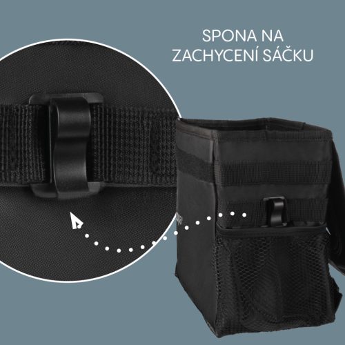 ZOPA Vízálló autós hulladékgyűjtő fedéllel