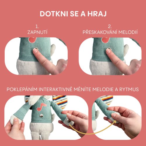 ZOPA Plüss interaktív társ, elefánt