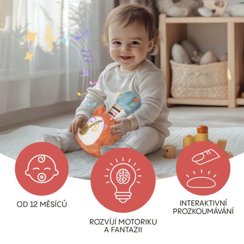 ZOPA Plüss zenélő játék 3in1, első gitárom
