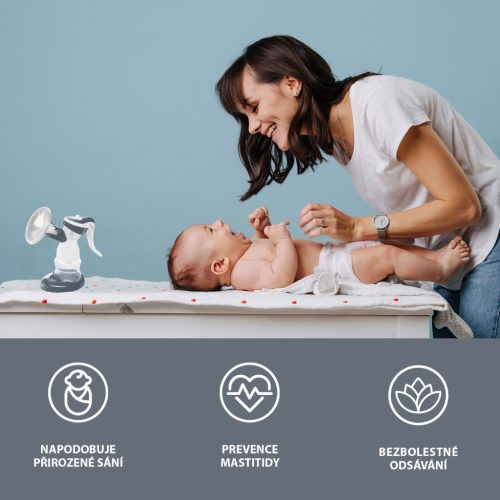 ZOPA Basic kézi mellszívó, szürke