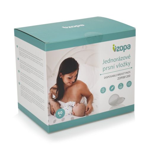ZOPA Egyszer használatos melltartóbetét, 60 db, fehér